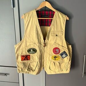Vintage Banana Republic vest with original badges in great condition